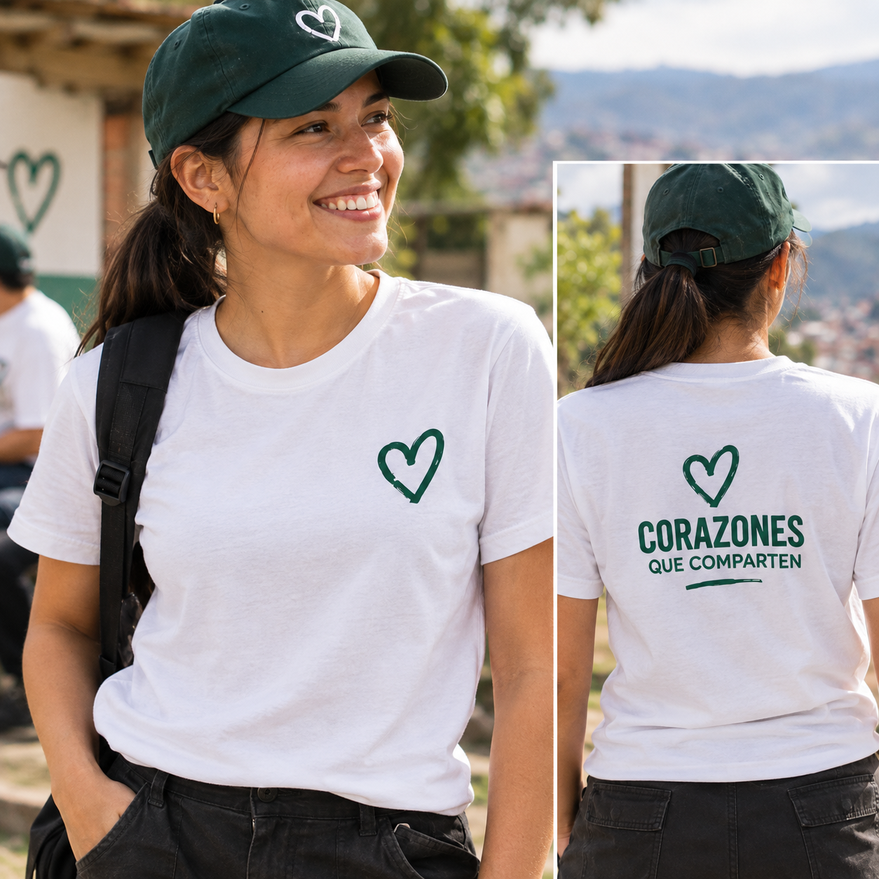 Camiseta de Corazones que Comparten
