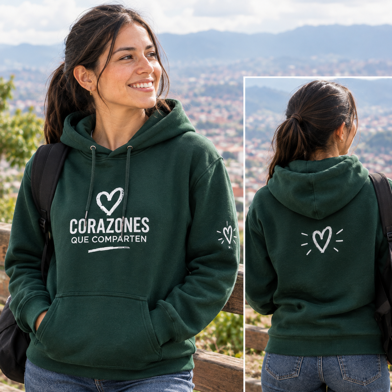 Hoodie de Corazones que Comparten